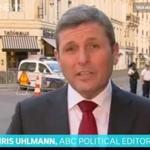 A screenshot of Chris Uhlmann?s scathing critique of President Trump?s global leadership and by extension, the United States? global leadership.